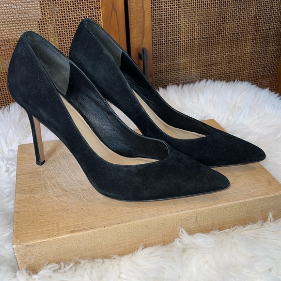 Veronica Beard Suede Leather Stiletto Pumps
